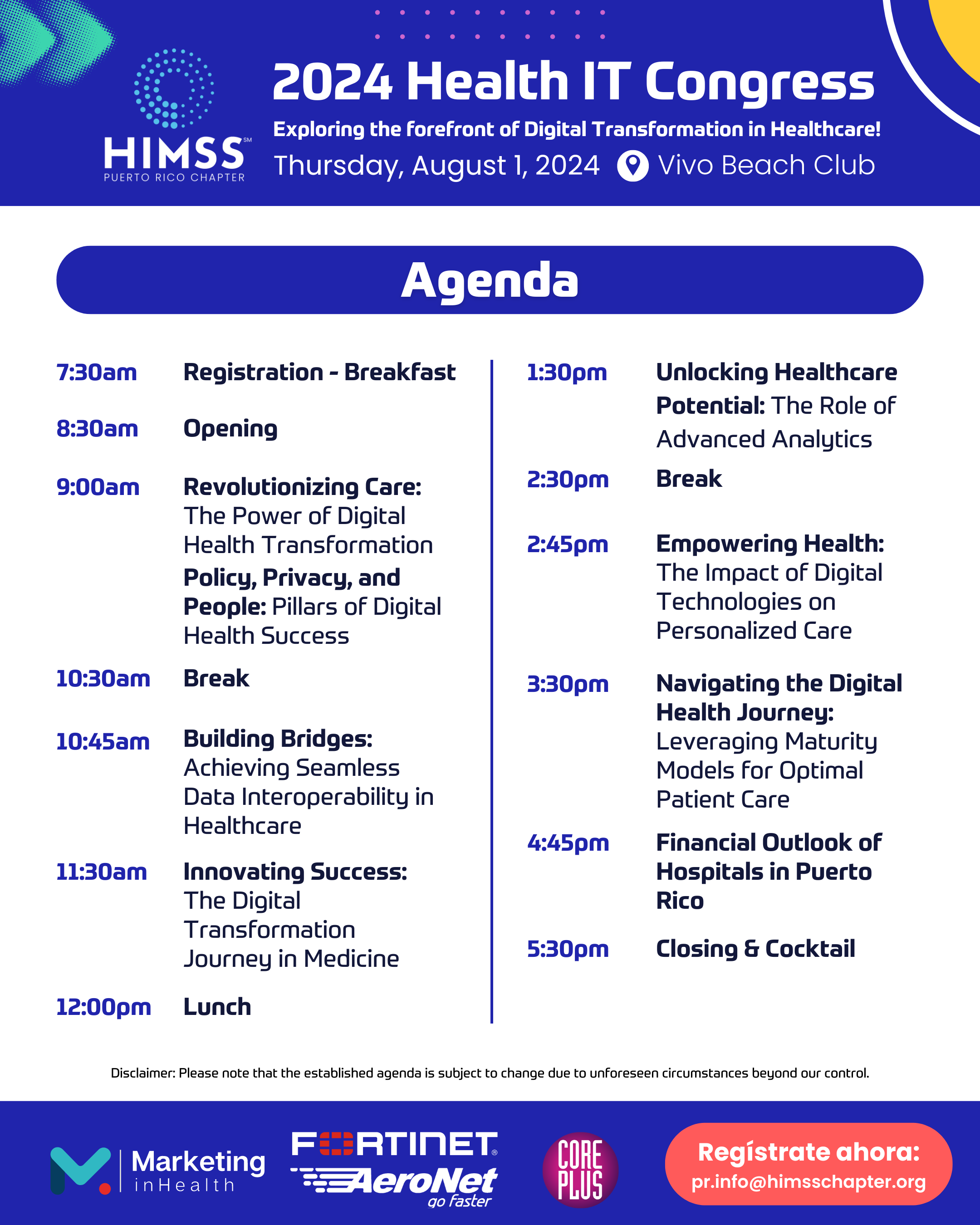 Himsss Agenda